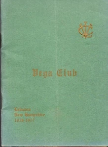 Vintage 1917 Vega Club Program Booklet - Lebanon NH - Picture 1 of 2