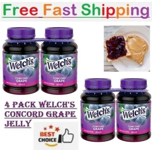 New Welch's Concord Grape Jelly (30 oz., 4 pk.)Great Price - Picture 1 of 6