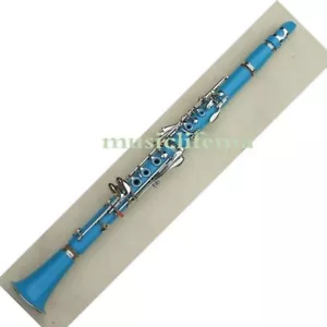 Funion Blue Bb Klarinette Set 17 Schlüssel Bunter Körper vernickelt Schlüsseletui LB - Bild 1 von 5