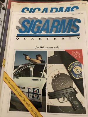 Sig Arms Quarterly Summer 1990 Winter 1994 Firearms Magazines - Image 1 of 4