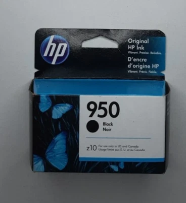Genuine HP 950 Black Ink Cartridge in Retail Box Exp: Dec 2021 Brand New Sealed - Image 1 of 4