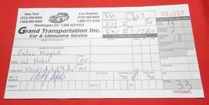 Limousine Ticket 2007 signiert / handsigniert von Carlos Delgado - Bild 1 von 4