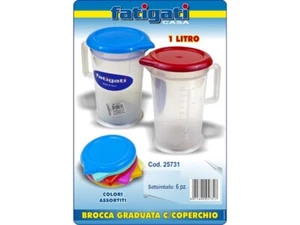 CARAFFA FATIGATI GRADUATA CON COPERCHIO LT. 1 - Foto 1 di 1