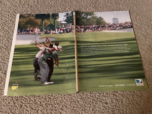 Vintage 2009 GOLF PGA THE MASTERS DIRECTV Poster Print Ad - Picture 1 of 1