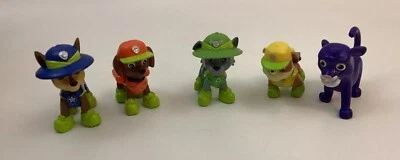 Lote de Rescate de la Selva Patrulla Canina Persecución Escombros Rocosos Zuma Figuras 1 Animal Foto 1 de 4