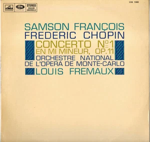 SAMSON FRANCOIS, CHOPIN CONCERTO N° 1 LP EMI/ VOIX DE SON MAITRE CVB 1066 STEREO - Picture 1 of 3
