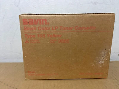 Genuine Savin Type 105 Toner 9865, Yellow for Savin SLP-38-cS - Image 1 of 4