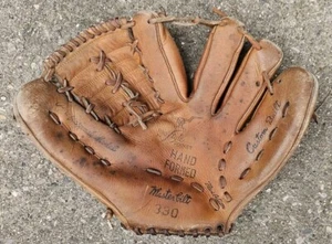 Vintage Masterbilt 330 RHT Baseball Handschuh Mitt Custom Pro Rindsleder - Bild 1 von 7