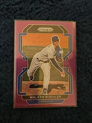 2022 Panini Prizm - Purple Prizm #72 Walker Buehler, Clayton Kershaw, Julio Uria - Image 1 of 4