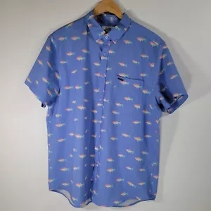 Camisa DE COLECCIÓN VERANO Pez Púrpura Abotonada Talla XXL Manga Corta Natación - Imagen 1 de 7