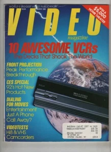 Video Magazine 10 Awesome VCRs & Front Projection March 1992 031721nonr - Imagen 1 de 1