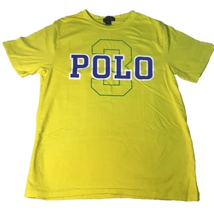 Polo Ralph Lauren T-Shirt Crew Neck Sz XL (18-20) Youth Yellow Short Sleeve  - Picture 1 of 6