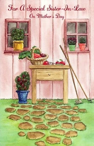 Special MOTHER'S DAY Card FOR SISTER-IN-LAW, Garden by Gallant Greetings +✉ - Picture 1 of 4