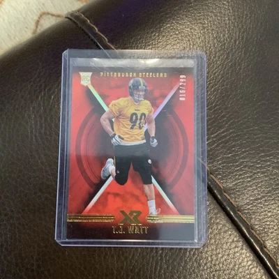 2017 T.J. Watt Panini XR Red  /299 RC Pittsburgh Steelers #134 - Image 1 of 3