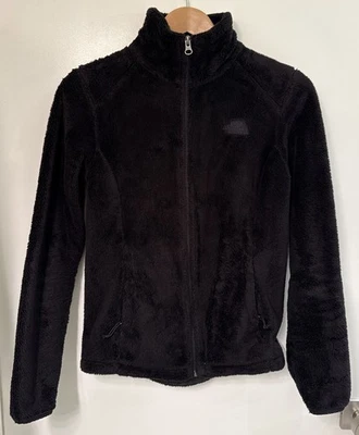 Chaqueta para mujer The North Face XS negra difusa suave polar sudadera con cremallera Foto 1 de 4