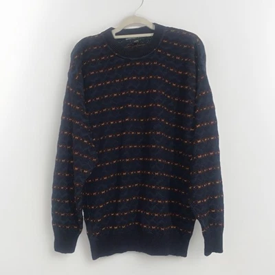 VTG Geoffrey Beene Sweater Men's 80’s 90's Italy Made Jed Multicolor Pullover L - Image 1 of 4