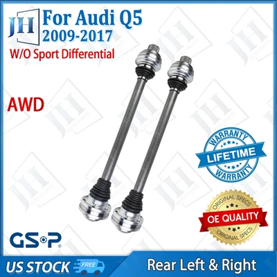 OE Rear Pair Left Right CV Axle Shaft For 2009-2017 Audi Q5 A6 A7 A8 Quattro AWD - Image 1 of 4