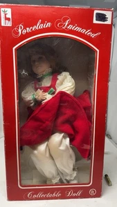 Santa's Best 94 Christmas Motionette Animated Porcelain Collectable Doll Valerie - Picture 1 of 9