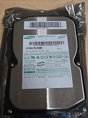 Vintage Samsung Spinpoint SP0802N SP0802N/NBM 80GB 3.5" HDD Excellent - Image 1 of 4