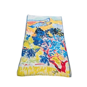 Cocoon House 100 % Seide Schal Abstrakt Wüste Landschaft Bunt Kunst Sie Tragen - Bild 1 von 7