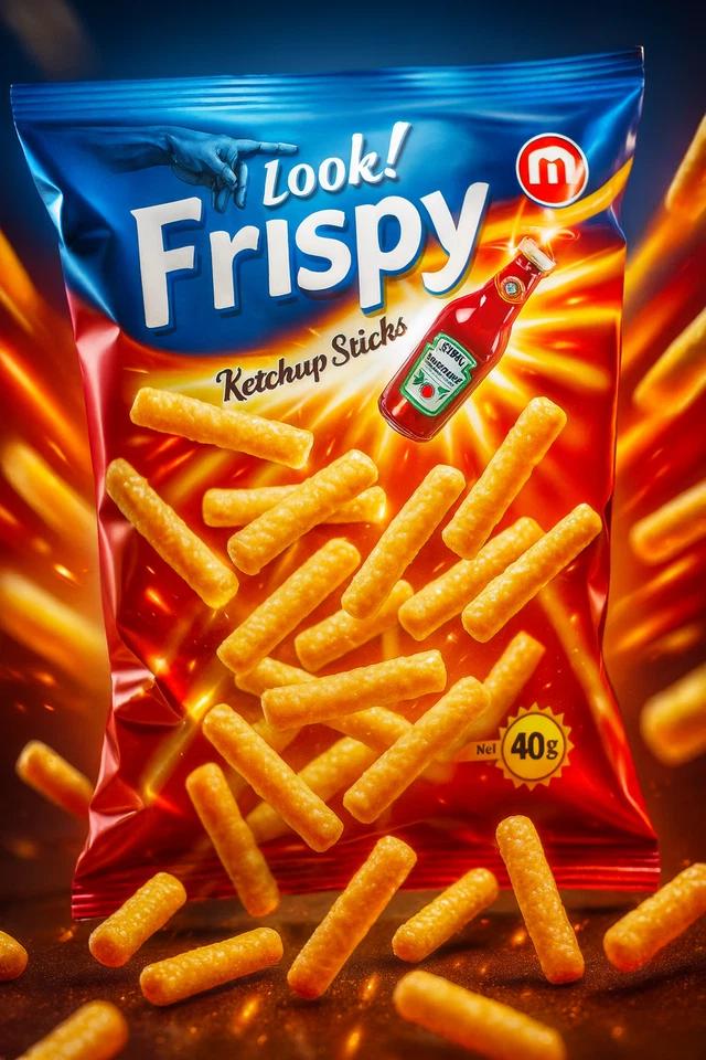 US-MARKET & CANDYWORLD24 Fripsy - Flips Sticks Ketchup - 40g