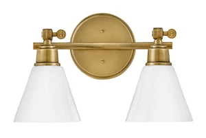 Hinkley Lighting 51182 Arti 2 Light 16"W Bathroom Vanity Light - Brass - Picture 1 of 5