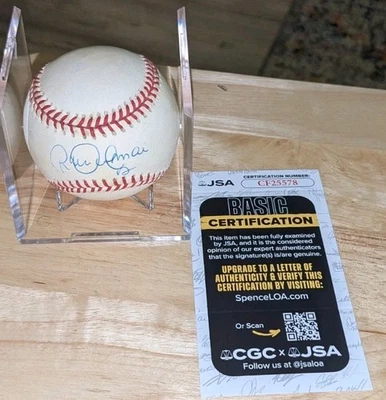 Roberto Alomar Toronto Blue Jays HOF Signed Rawlings OAL Ball JSA  - Image 1 of 4