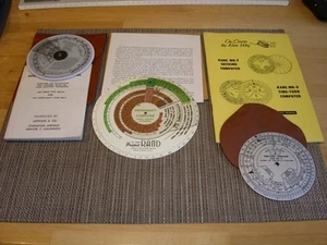 3 Rechenscheiben , von The Rand Comp. (USA) , Jeppesen , KANE AERO Comp. - Afbeelding 1 van 4