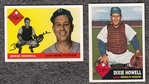 1995 TOPPS BROOKLYN DODGERS 2 ARCHIVES 1953 & 1955 DIXIE HOWELL  MINT - Picture 1 of 1