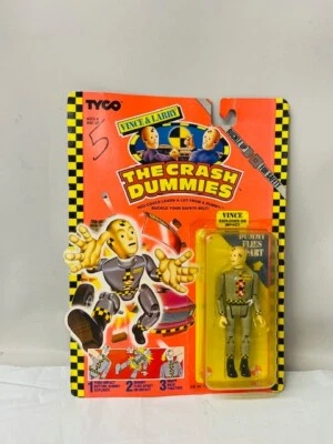 1991 年 Tyco The Crash Dummies VINCE 可动人偶 — 第 1/3 张图片