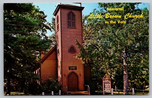 Postcard Immortal Little Brown Church In The Vale, Iowa G4 - Picture 1 of 2