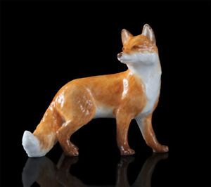 Fox Hand Painted Fine Bone China Miniature Figurine
