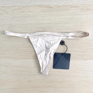 Pleasure State Luxuries Thong Sz S Frappe Satin Seamless Crystal Rhinestone New - Picture 1 of 10