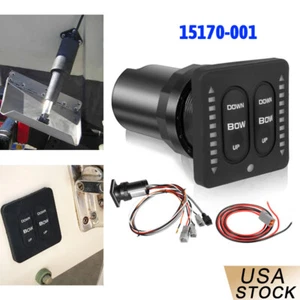 for Lenco Marine Trim Tab Switch 15170-001 w/ LED Indicator & Pigtail Replacemen - Picture 1 of 15
