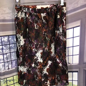 Colleen Lopez M NEW Pencil skirt mesh Overlay Floral - Picture 1 of 9