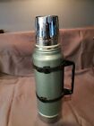 Vintage 1979 Stanley Aladdin Thermos Green Steel With Handle A-944C 1 Qt (#227)