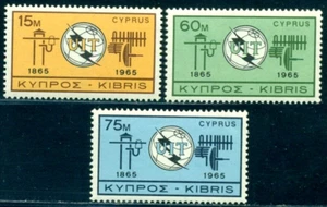 1965 UIT,ITU, Telecomunicazioni, palo telegrafico, antenna, Cipro, Michel 253, nuovo di zecca - Foto 1 di 1