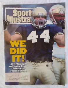 Sports Illustrated November 22, 1993 Jim Flanigan Notre Dame Football College - Picture 1 of 2