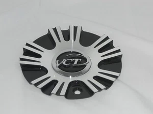 VCT Wheels Monza 215-2085-AL Black Machined Wheel Center Cap - Picture 1 of 2