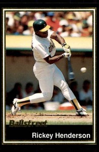 1991 Ballstreet Rickey Henderson Oakland Athletics #21