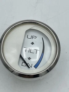 Faria 2" Tilt Gauge Silver White GP4495A - Picture 1 of 3