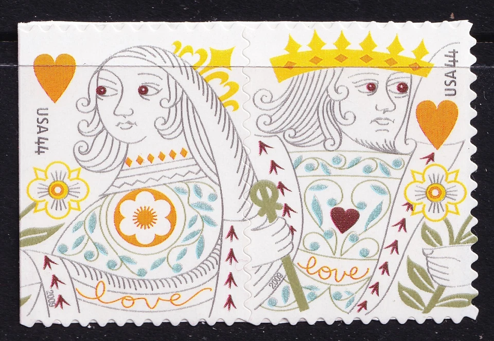 US 2009 Love: King & Queen of Hearts (4404-05) . Mint Never Hinged - Image 1 of 1