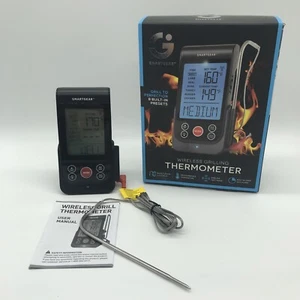 Smart Gear Wireless Grilling Thermometer 100FT Range LCD Display Timer w/ Alarm - Picture 1 of 13