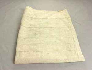 Plain White Mudcloth Mud Cloth Fabric BogalonFini From Mali 45"x60" - Picture 1 of 1