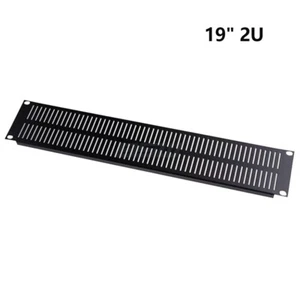 Entretoise de panneau de montage en rack vierge 2U ventilée pour armoire rack réseau serveur 19" - Photo 1/6