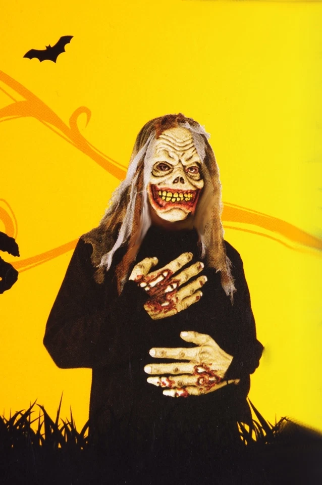 Adult Mens Mask Gloves Skull Walking Skeleton Dead Zombie Halloween Costume NEW - Image 1 of 1