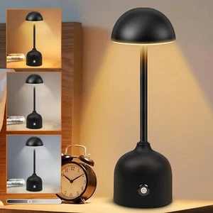Bedside Lamp Dimmable Mushroom LED Table Lamp Nightstand Desk Reading Light - Picture 1 of 7