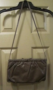 VINTAGE ANNE KLEIN FOR CAULDRON BRAUN SCHULTERTASCHE HANDTASCHE, MAGNETVERSCHLUSS, GPOC - Bild 1 von 8