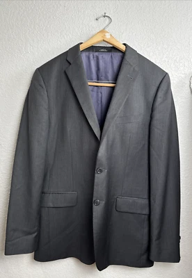 Abrigo Deportivo Blazer Para Hombres Ermenegildo Zegna 42L Lana Seda Gris Carbón EE. UU. Foto 1 de 4