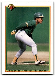 1990 Bowman Rickey Henderson Oakland Athletics #457